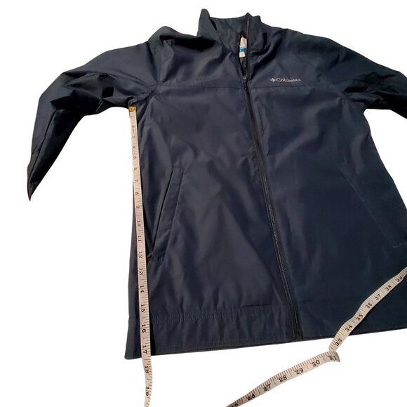 Columbia Mens Navy Full-Zip Lightweight Jacket Size S Water-Resistant - Picture 4 of 15
